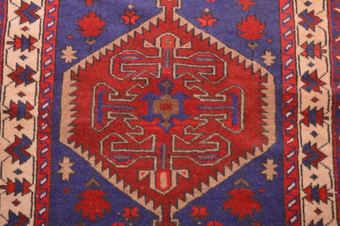 Baluch Blue Hand Knotted 30 X 47 Area Rug 100-89796 Image 8