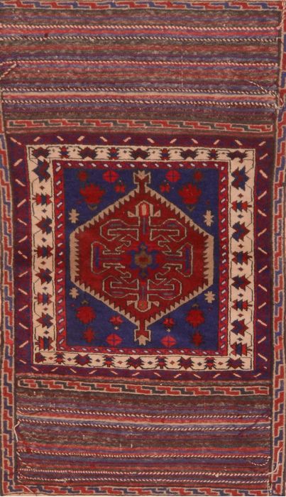 Baluch Blue Hand Knotted 30 X 47 Area Rug 100-89796 Image 0