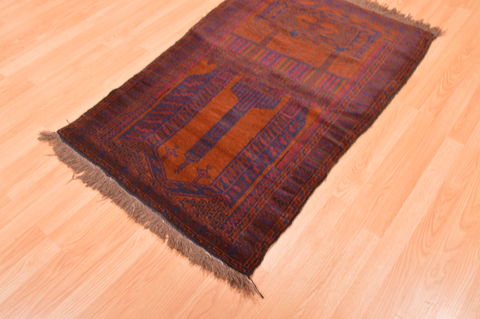 Baluch Brown Hand Knotted 30 X 47 Area Rug 100-89800 Image 5