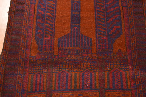 Baluch Brown Hand Knotted 30 X 47 Area Rug 100-89800 Image 7