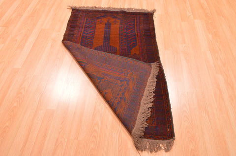Baluch Brown Hand Knotted 30 X 47 Area Rug 100-89800 Image 9