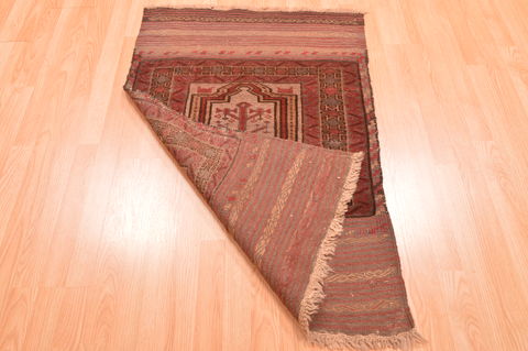 Baluch Beige Hand Knotted 26 X 40 Area Rug 100-89801 Image 10
