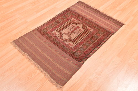 Baluch Beige Hand Knotted 26 X 40 Area Rug 100-89801 Image 2