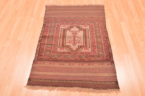Baluch Beige Hand Knotted 26 X 40 Area Rug 100-89801 Image 4