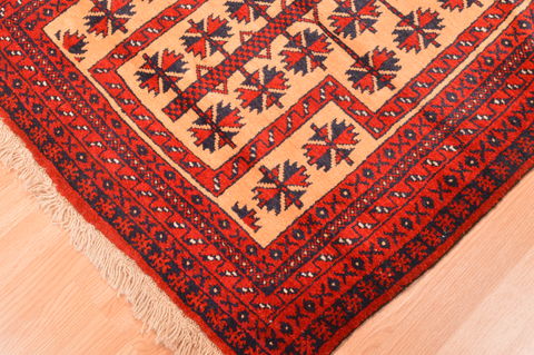 Baluch Beige Hand Knotted 30 X 47 Area Rug 100-89802 Image 5