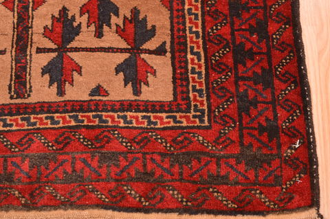 Baluch Beige Hand Knotted 30 X 47 Area Rug 100-89805 Image 5