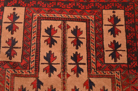Baluch Beige Hand Knotted 30 X 47 Area Rug 100-89805 Image 6