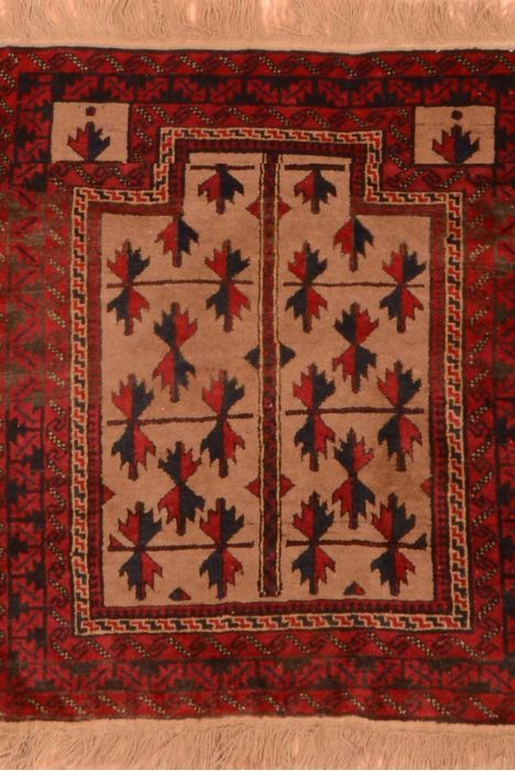 Baluch Beige Hand Knotted 30 X 47 Area Rug 100-89805 Image 0