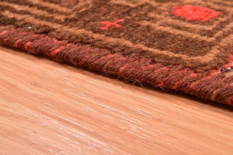 Baluch Grey Hand Knotted 211 X 46 Area Rug 100-89806 Image 7