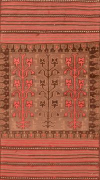 Baluch Grey Hand Knotted 2'11" X 4'6"  Area Rug 100-89806