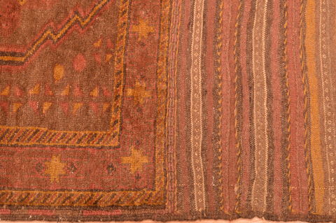 Baluch Brown Hand Knotted 210 X 45 Area Rug 100-89810 Image 10