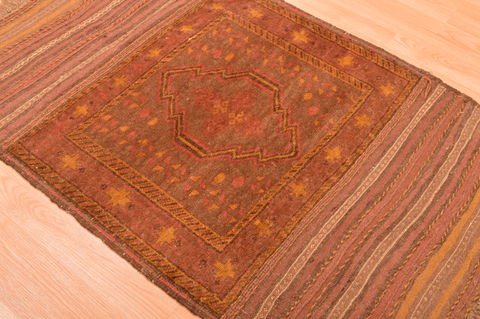 Baluch Brown Hand Knotted 210 X 45 Area Rug 100-89810 Image 11