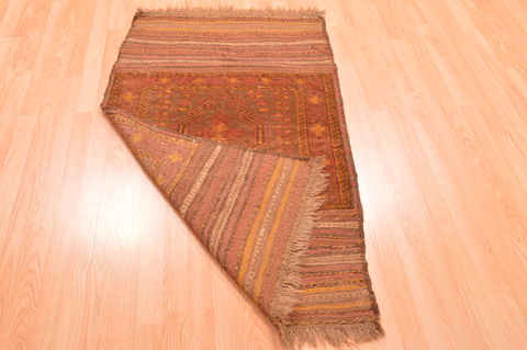 Baluch Brown Hand Knotted 210 X 45 Area Rug 100-89810 Image 13