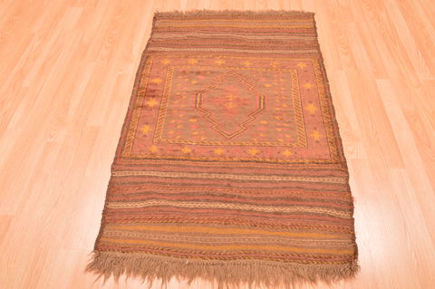 Baluch Brown Hand Knotted 210 X 45 Area Rug 100-89810 Image 4