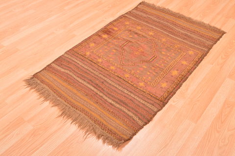 Baluch Brown Hand Knotted 210 X 45 Area Rug 100-89810 Image 5