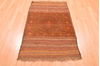 Baluch Brown Hand Knotted 210 X 45  Area Rug 100-89810 Thumb 1