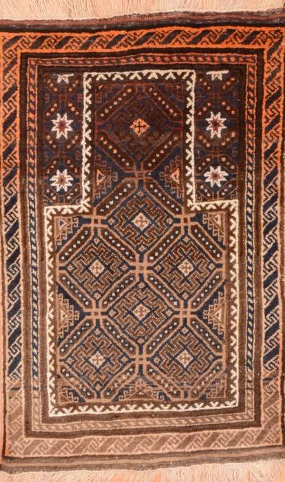 Baluch Brown Hand Knotted 210 X 45 Area Rug 100-89812 Image 0
