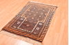 Baluch Brown Hand Knotted 210 X 45  Area Rug 100-89812 Thumb 5
