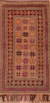 Baluch Beige Hand Knotted 2'8" X 5'3"  Area Rug 100-89814