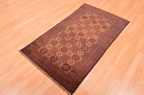 Baluch Beige Hand Knotted 28 X 47 Area Rug 100-89817 Image 12