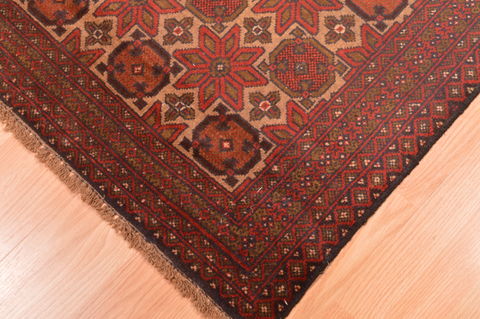 Baluch Beige Hand Knotted 28 X 47 Area Rug 100-89817 Image 13