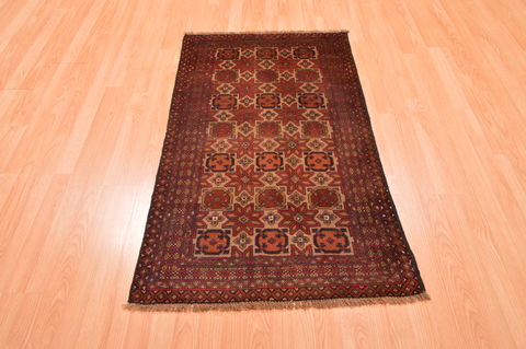 Baluch Beige Hand Knotted 28 X 47 Area Rug 100-89817 Image 1