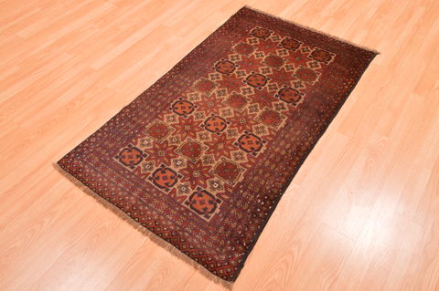 Baluch Beige Hand Knotted 28 X 47 Area Rug 100-89817 Image 2