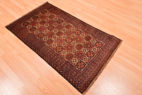 Baluch Beige Hand Knotted 28 X 47 Area Rug 100-89817 Image 9