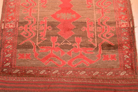 Baluch Brown Hand Knotted 29 X 50 Area Rug 100-89819 Image 7