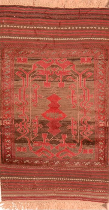 Baluch Brown Hand Knotted 29 X 50 Area Rug 100-89819 Image 0