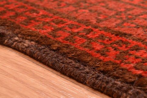 Baluch Red Hand Knotted 30 X 47 Area Rug 100-89820 Image 9