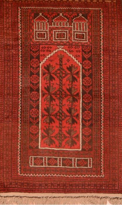 Baluch Red Hand Knotted 30 X 47 Area Rug 100-89820 Image 0