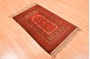 Baluch Red Hand Knotted 30 X 47 Area Rug 100-89820 Thumb 3