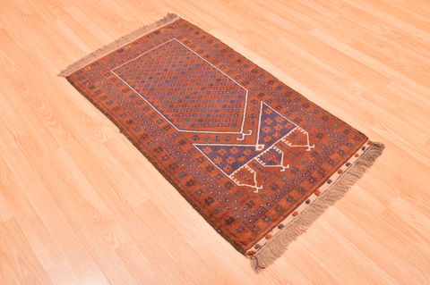 Baluch Brown Hand Knotted 23 X 41 Area Rug 100-89822 Image 8