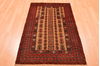 Baluch Beige Hand Knotted 30 X 411  Area Rug 100-89827 Thumb 1