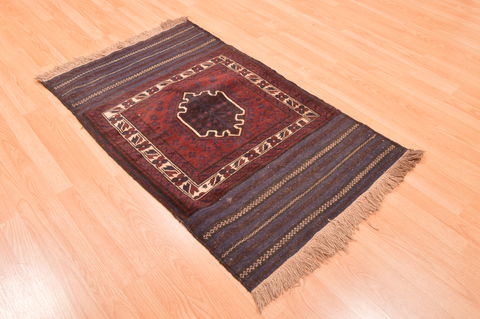 Baluch Red Hand Knotted 30 X 47 Area Rug 100-89829 Image 3