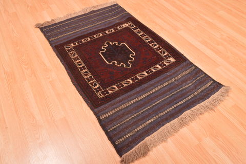 Baluch Red Hand Knotted 30 X 47 Area Rug 100-89829 Image 6