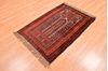 Baluch Brown Hand Knotted 30 X 45  Area Rug 100-89837 Thumb 2