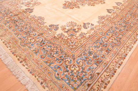 Kerman Beige Hand Knotted 106 X 155 Area Rug 100-89840 Image 13
