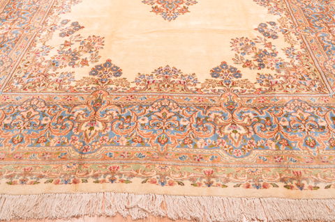 Kerman Beige Hand Knotted 106 X 155 Area Rug 100-89840 Image 15