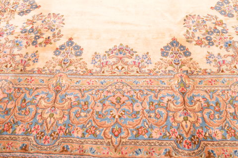 Kerman Beige Hand Knotted 106 X 155 Area Rug 100-89840 Image 8