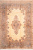 Kerman Beige Hand Knotted 106 X 155 Area Rug 100-89840 Thumb 0
