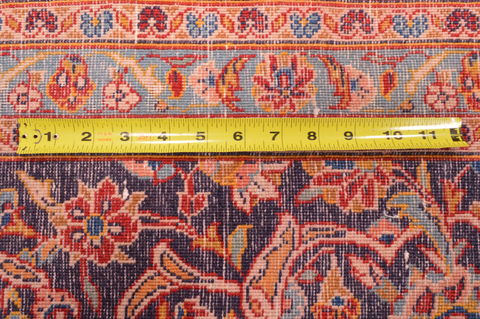 Persian Kashan Red Rectangle 10x14 ft Wool Carpet 89843 | SKU 89843
