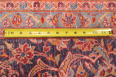 Kashan Red Hand Knotted 101 X 140 Area Rug 100-89843 Image 17