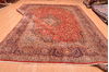 Kashan Red Hand Knotted 101 X 140  Area Rug 100-89843 Thumb 16