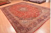 Kashan Red Hand Knotted 101 X 140  Area Rug 100-89843 Thumb 3