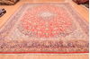 Kashan Red Hand Knotted 101 X 140  Area Rug 100-89843 Thumb 4