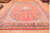 Kashan Red Hand Knotted 101 X 140 Area Rug 100-89843 Thumb 4