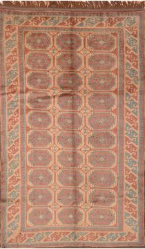 Kazak Beige Hand Knotted 5'4" X 8'8"  Area Rug 100-89845