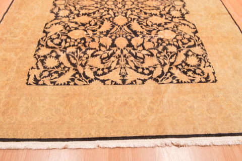 Chobi Black Hand Knotted 73 X 94 Area Rug 100-89846 Image 14